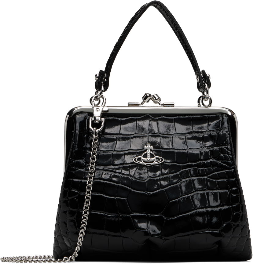 Handväska Vivienne Westwood Vivienne Westwood Granny Frame Bag Svart | 4B010006W-L0098-