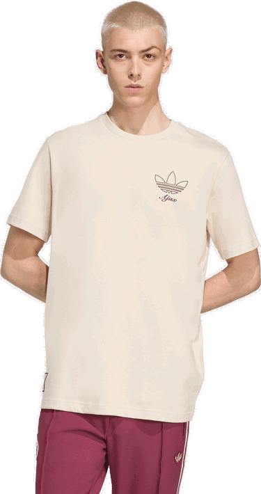 T-shirt adidas Performance Ajax Amsterdam Terrace Icons T-Shirt Beige | JM7353, 2