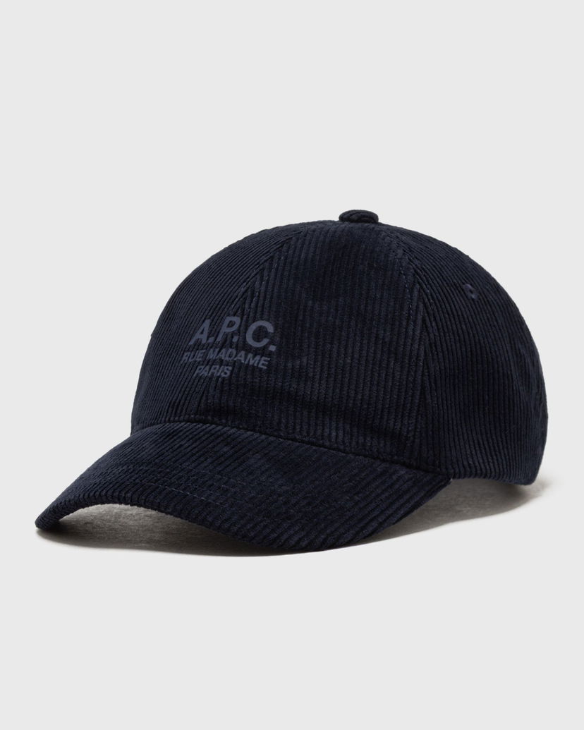 Keps A.P.C. Charlie Rue Madame Corduroy Cap Mörkblå | COHBB-M24163-IAK