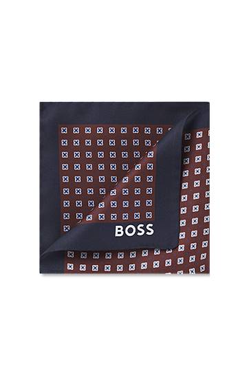 Halsduk BOSS Silk pocket square with geometric digital print Flerfärgad | 50551499, 0