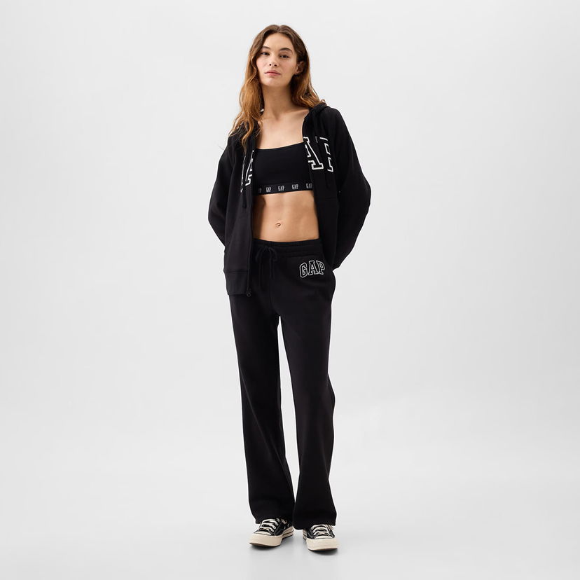 Träningsbyxor GAP Logo Boot Sweatpants True Black M Svart | 430369-08