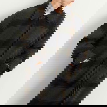 Rockar Universal Works Universal Works Berlin Wool Check Account Coat Grön | 33103-BLB, 5