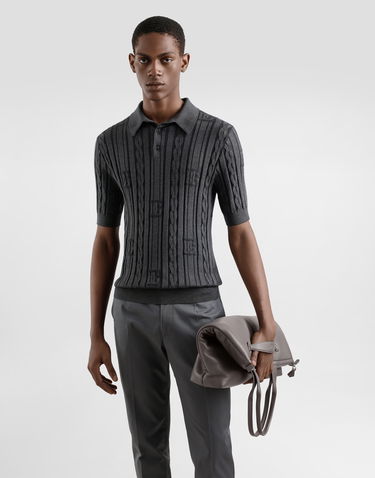 Tygpåse Dolce & Gabbana Dolce & Gabbana Nappa Leather Shopper Grå | BM2415AF98480730, 1