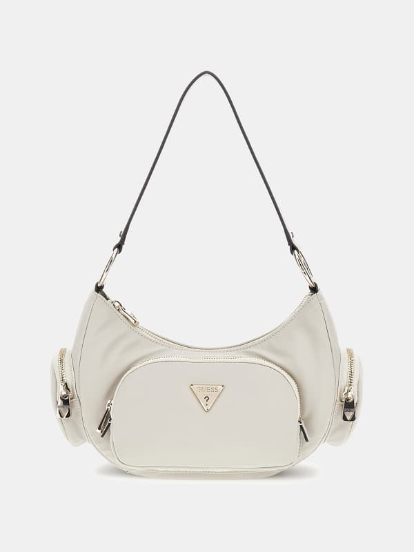 Handväska GUESS Eco Gemma Shoulder Bag Beige | HWEYG839517, 0