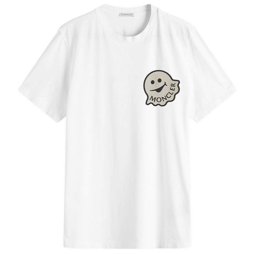 T-shirt Moncler Men's Cotton Jersey Ghost Logo T-Shirt Size Large Moncler Vit | 8C000-18-89AJS-00A