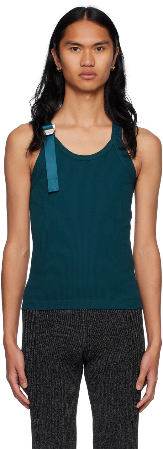 Linne Dion Lee Safety Slider Tank Top Grön | C3086R23