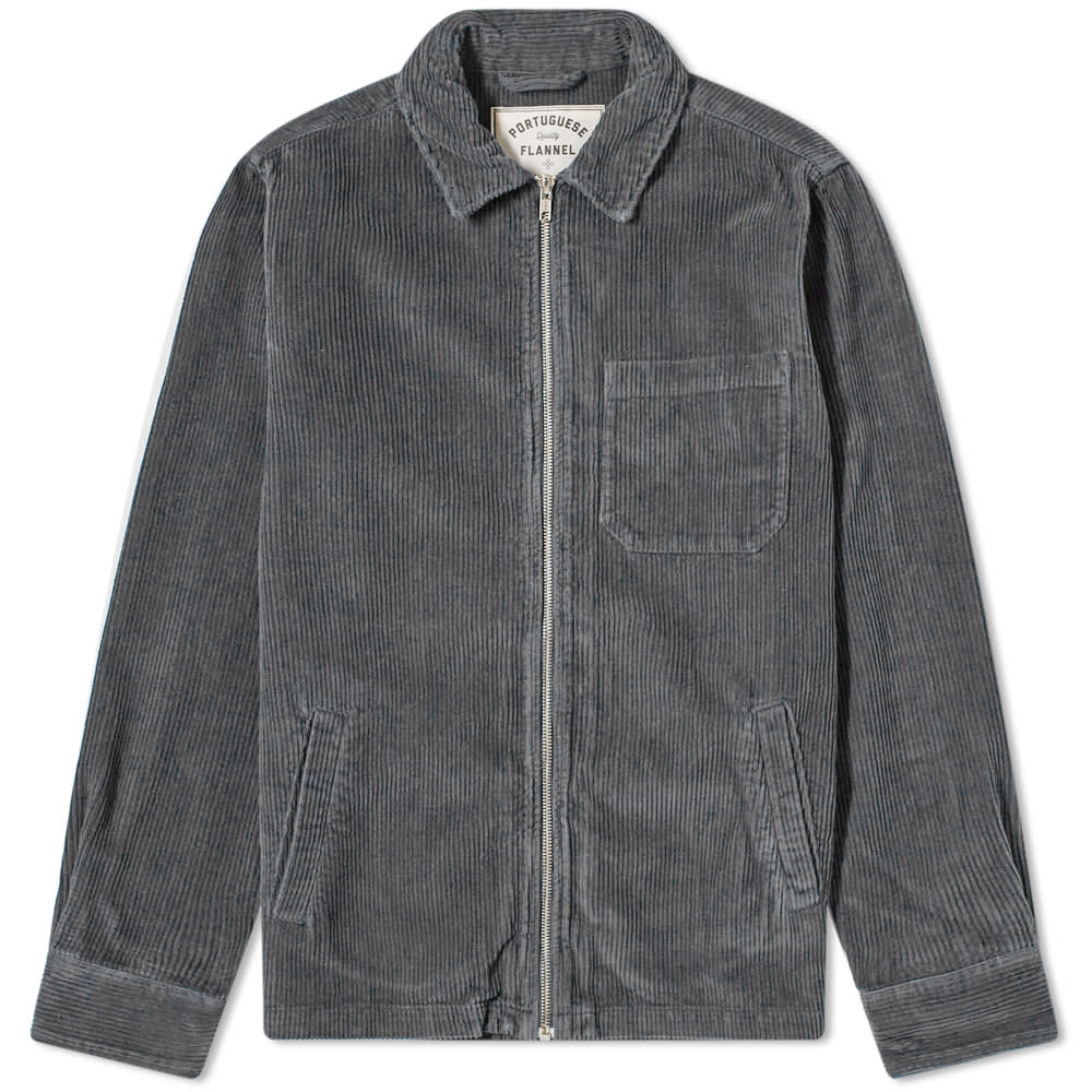 Jacka Portuguese Flannel Fecho Corduroy Jacket Grå | PF-FCHCRDJKT-GRY, 0