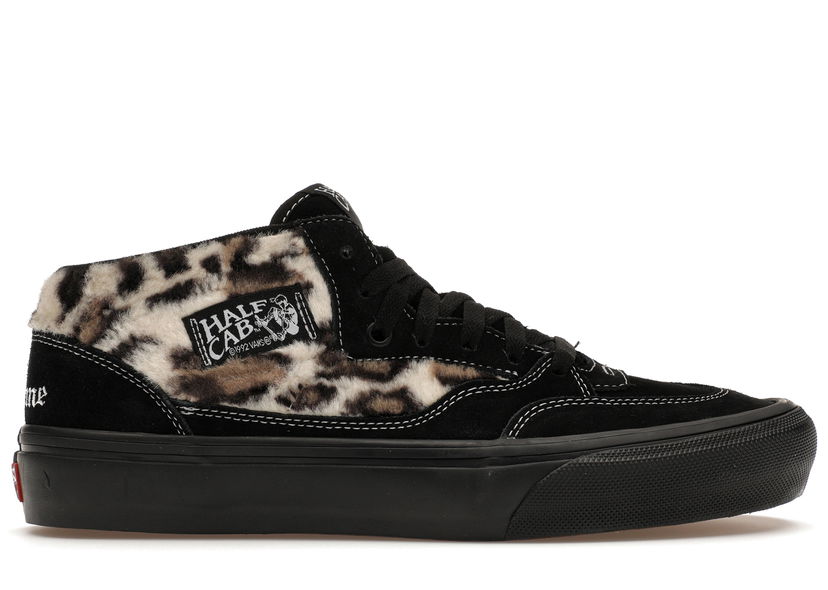 Skateboarding Vans Half Cab Supreme Leopard Black Svart | VN0A5KYABMA