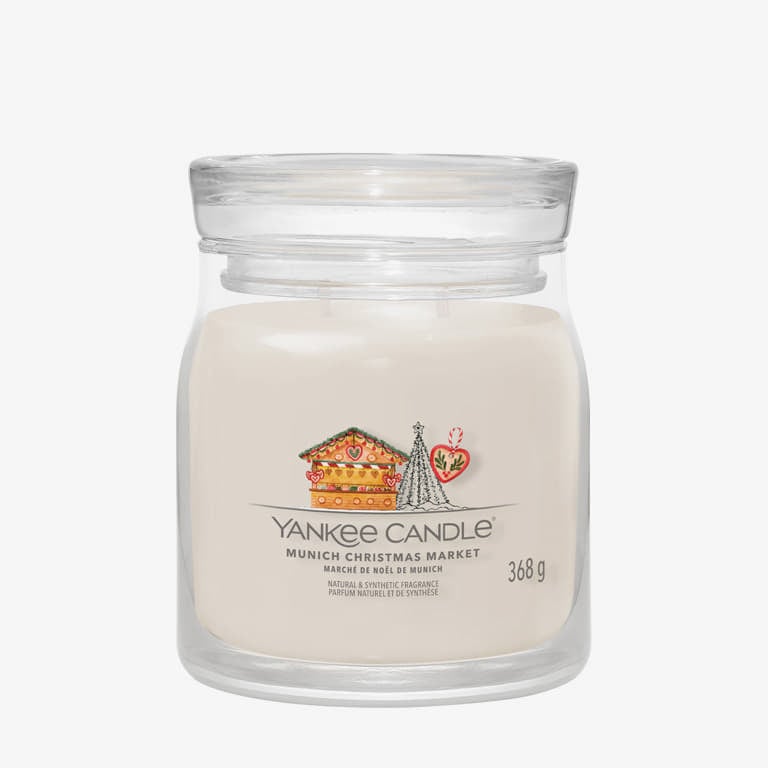 Ljus Yankee Candle Christmas Market Medium Jar Candle Vit | 42198