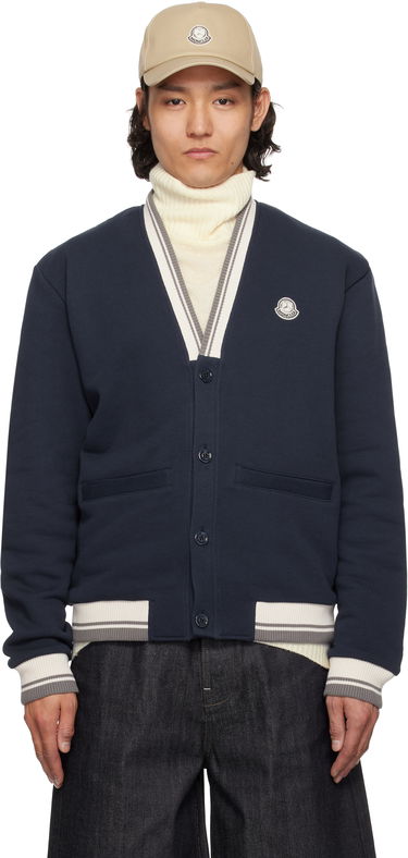 Sweater Moncler Moncler Genius Mercedes-Benz by NIGO Sweatshirt Cardigan Mörkblå | K14018G0000589AWV, 0