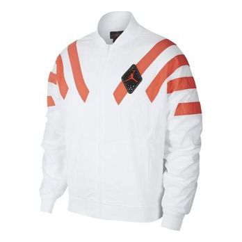 Bomberjacka Jordan Jordan SRT LGC Stripe Nylon Zipper Jacket Vit | BV5406-100