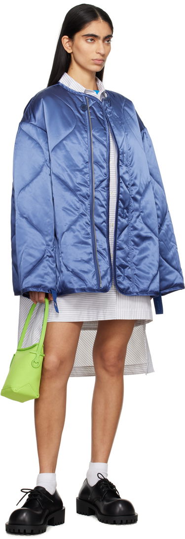Pufferjacka JW Anderson JW Anderson Oversized Quilted Jacket Blå | JK0374-PG1680, 3