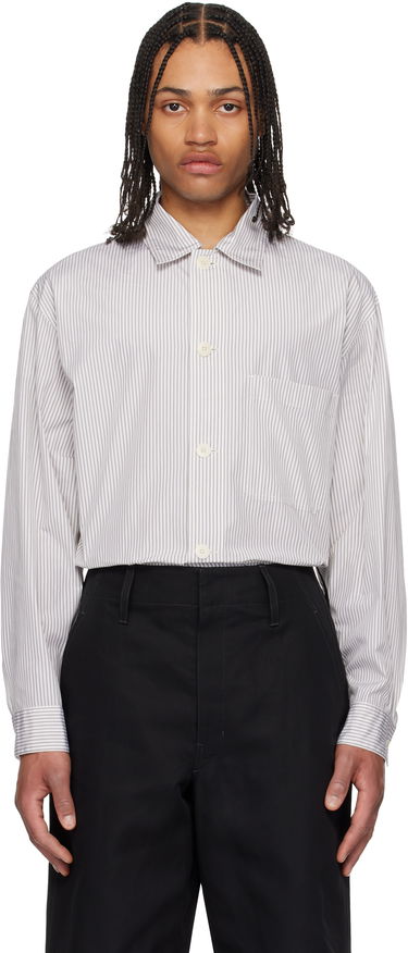 Skjorta LEMAIRE Lemaire Striped Pyjama Shirt Vit | SH1177 LF1409, 0