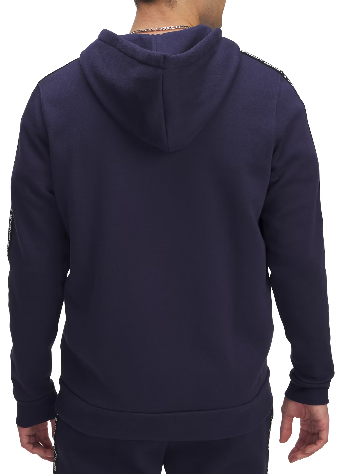 Sweatshirt Under Armour Under Armour UA Icon Fleece FZ Taping Full-Zip Hoodie Mörkblå | 1390298-410, 1