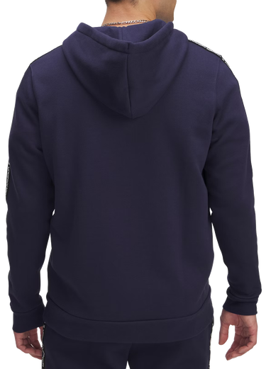 Sweatshirt Under Armour Under Armour UA Icon Fleece FZ Taping Full-Zip Hoodie Mörkblå | 1390298-410, 1