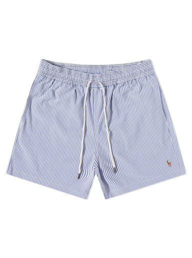 Badkläder Polo by Ralph Lauren Striped Traveller Swim Shorts Blå | 710834828001