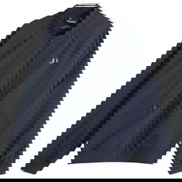 Bomberjacka Fred Perry Fred Perry Men's Textured Tennis Bomber Jacket Mörkblå | J9039-608, 1