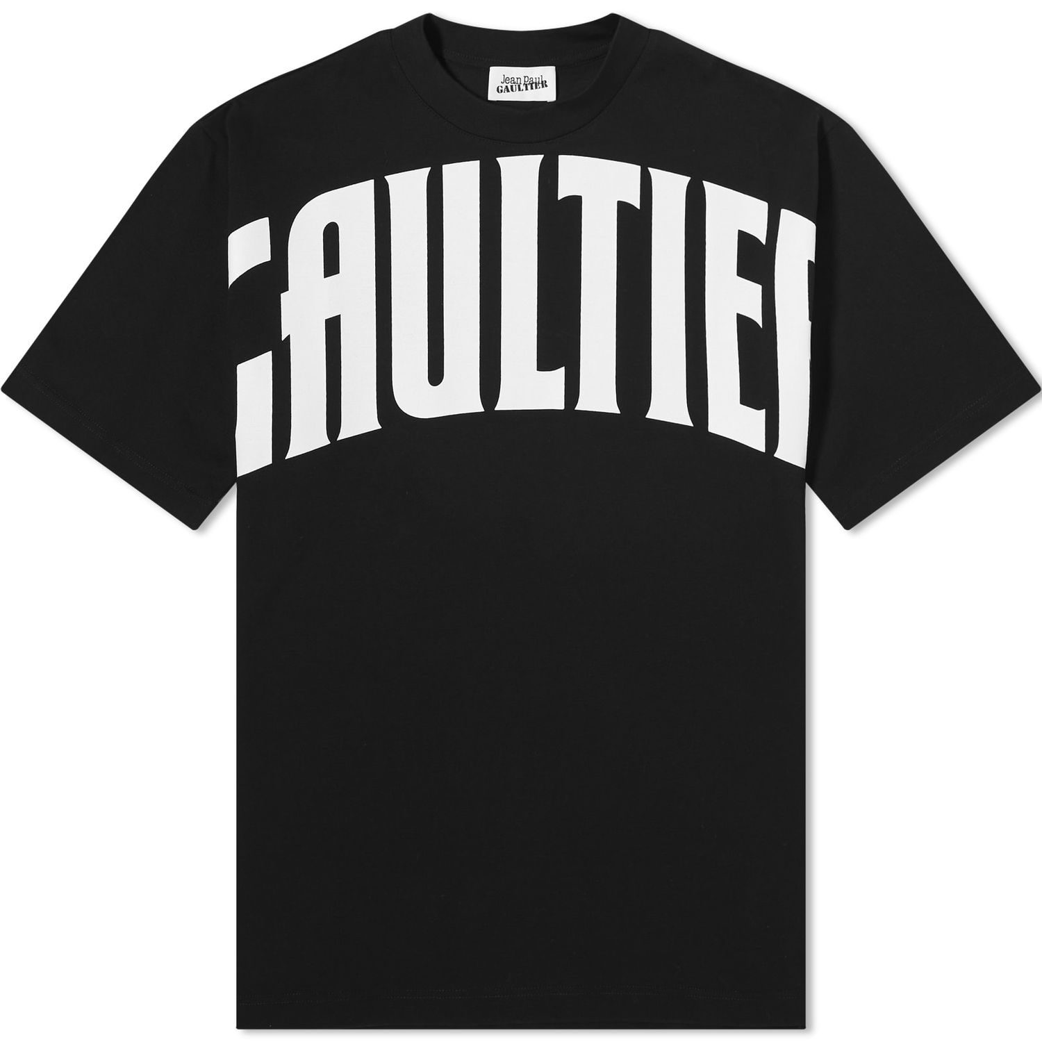 T-shirt Jean Paul Gaultier Logo Oversized T-Shirt Svart | 24-25-U-TS065I-J055-0001, 1