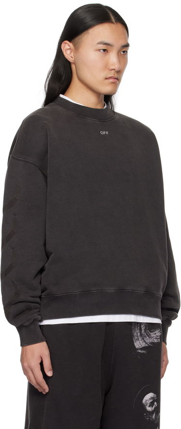 Sweater Off-White Off-White S.Matthew Skate Sweatshirt Svart | OMBA054C99FLE0091077, 1