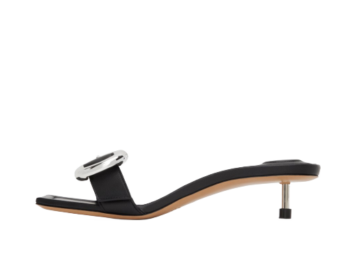 Sneakers och skor Jacquemus Black Le Chouchou 'Les Sandales Regalo Basses' Heels Svart | 23H233FO117-3073