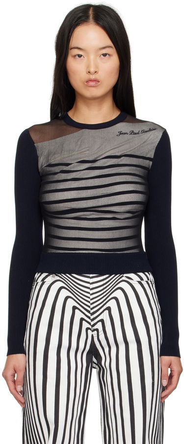 T-shirt Jean Paul Gaultier Striped T-Shirt Mörkblå | 24/30-F-PL067B-M064-590100, 0