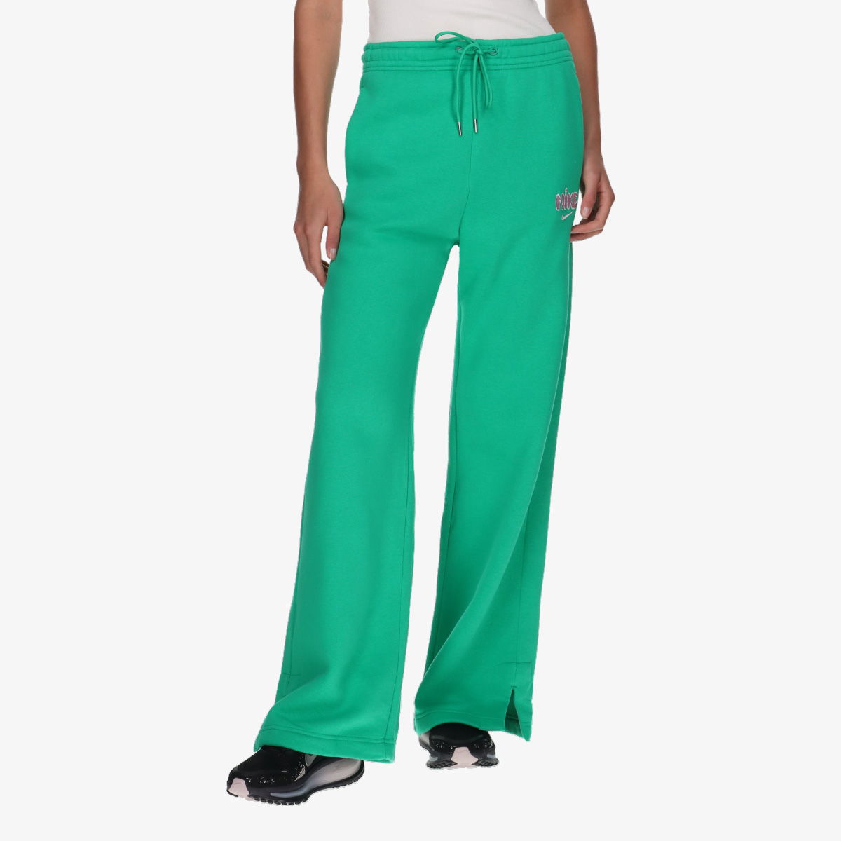Träningsbyxor Nike NSW PHNX 2 High Rise Wide Fleece Pant Grön | IQ1424-324, 0