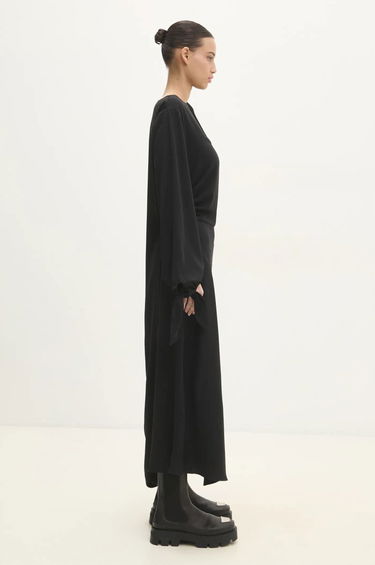 Klä Samsoe Samsoe Samsoe Samsoe One-Sleeve Maxi Dress Svart | F24400148, 3