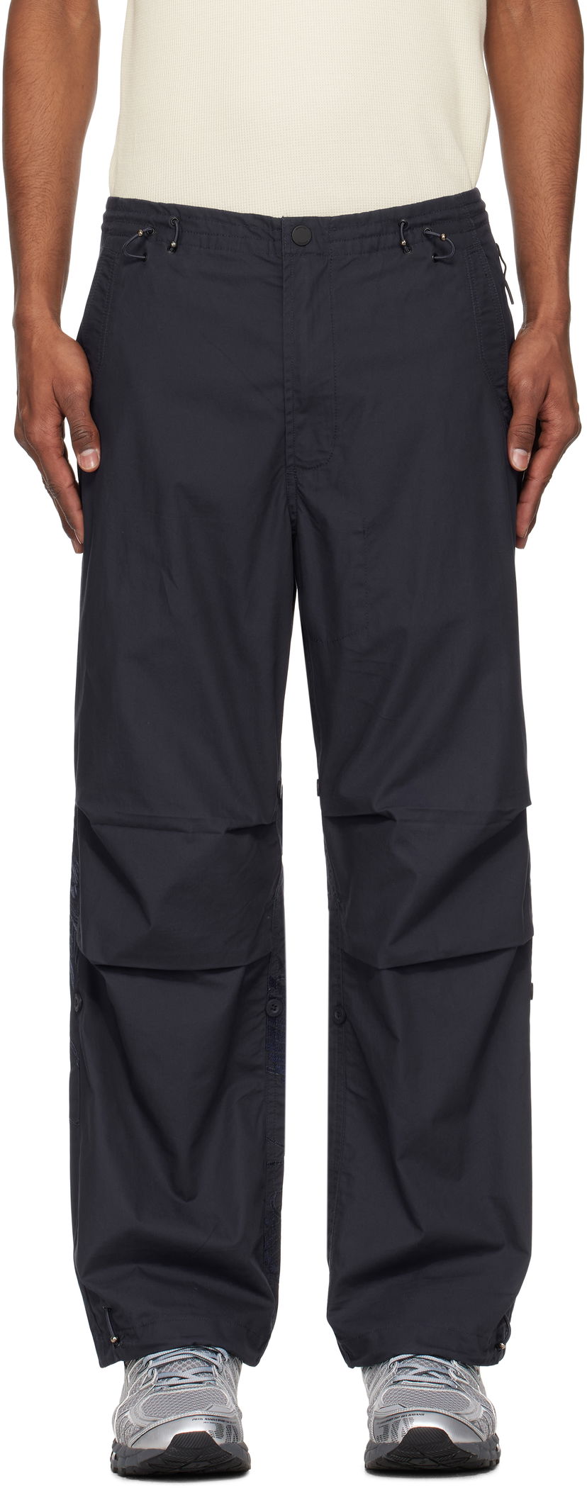 Cargo byxor Maharishi Maharishi Crow & Heron Loose Snopants Trousers Mörkblå | 6102