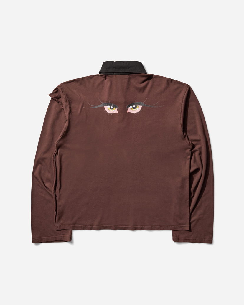 Polotröja Ottolinger Julien Ceccaldi Longsleeve Polo Brun | 11510291503 BRW