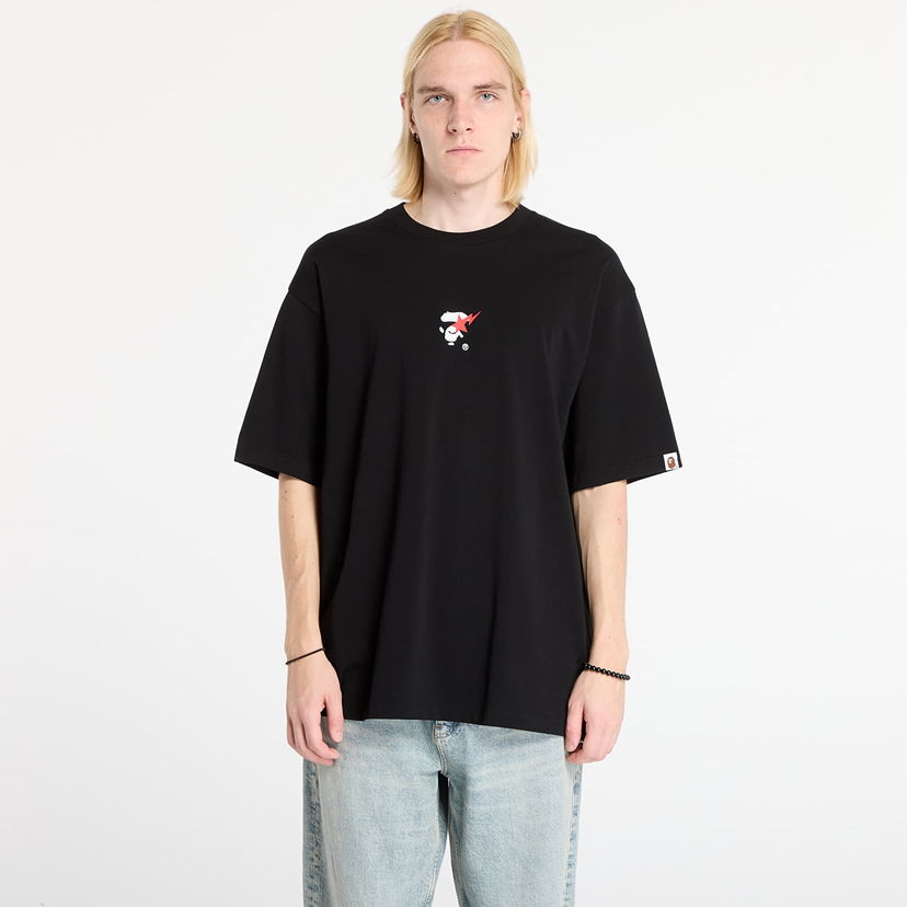 T-shirt BAPE Bape Sta Ape Face Relaxed Fit Tee Svart | 001TEL801321MBLK