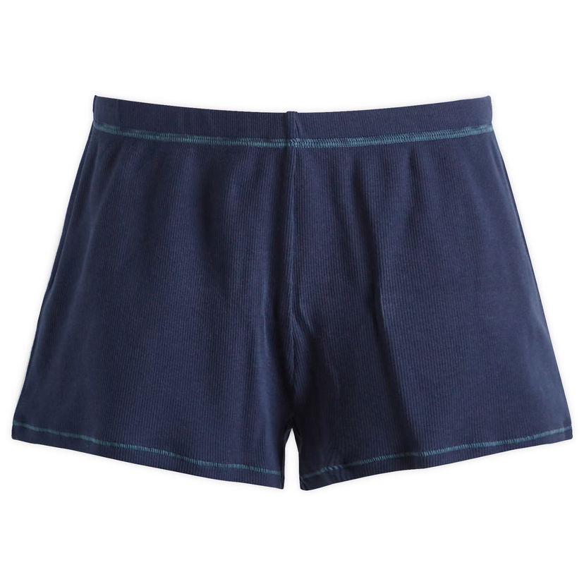 Boxare SKIMS SKIMS Cotton Rib Loose Short, Size Large Mörkblå | SH-SHO-8509W-NAVY
