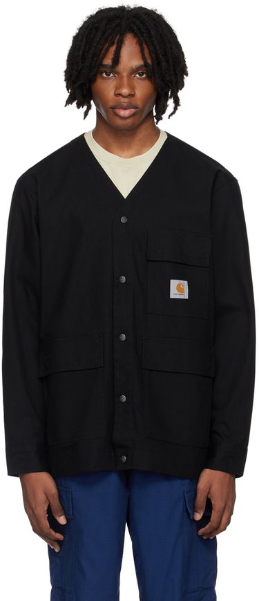 Sweater Carhartt WIP Buttoned Workwear Jacket Svart | I033020, 0