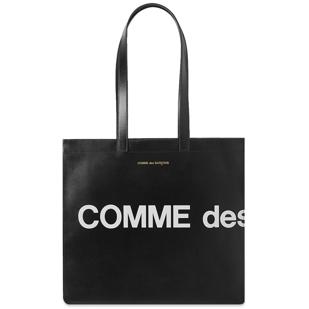 Tygpåse Comme des Garçons Huge Logo Tote Bag Svart | SA9001HL-1, 0