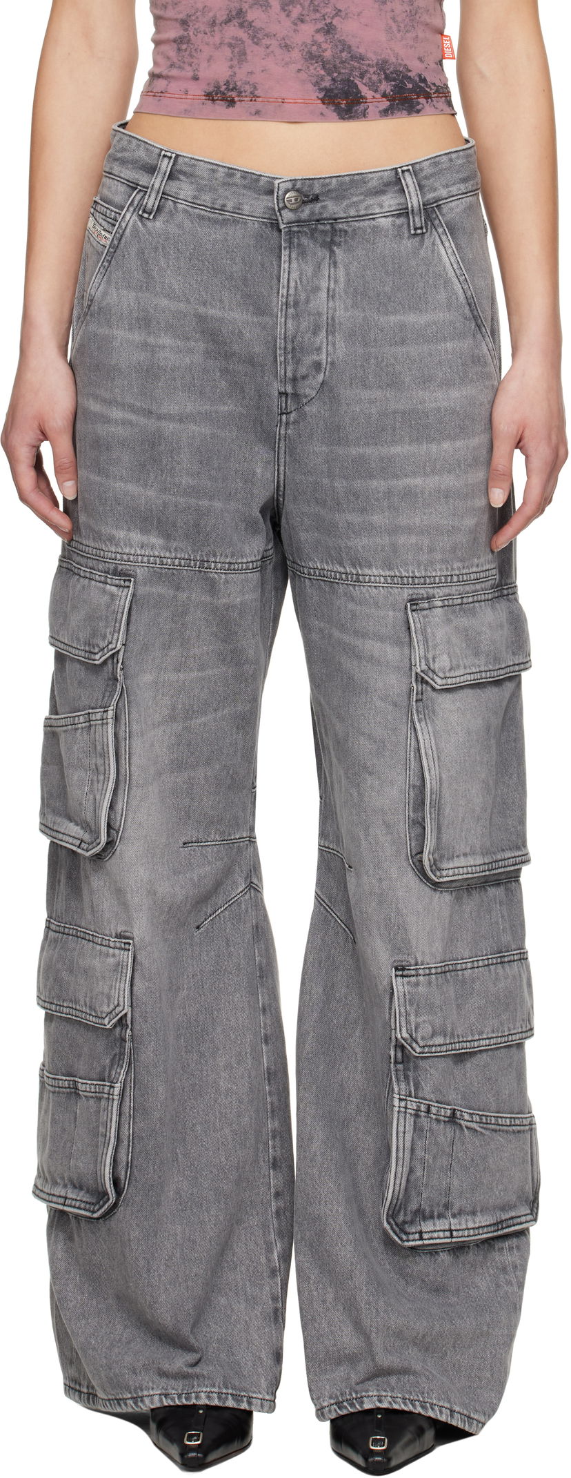 Cargo byxor Diesel 1996 D-Sire Cargo Jeans Grå | A13316 0DCBE