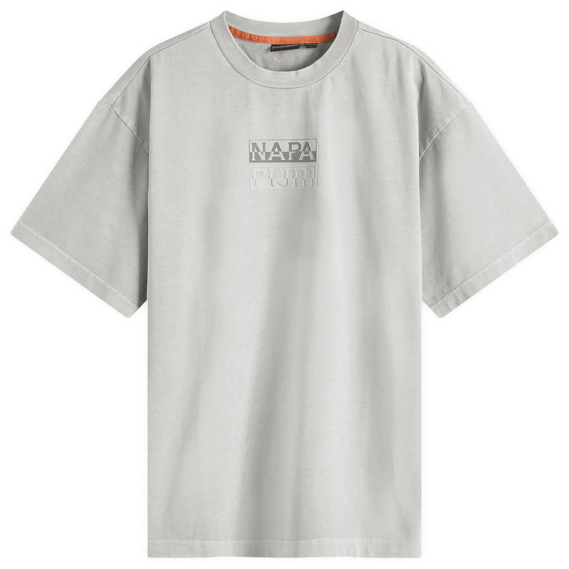 T-shirt Napapijri Split Logo T-Shirt, Size Large Grå | NP0A4ILQH621