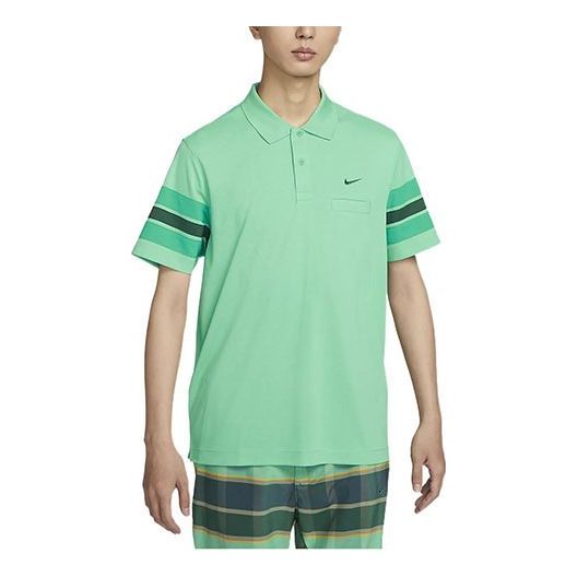 Polotröja Nike Men's Striped Golf Polo Grön | DX9217-363