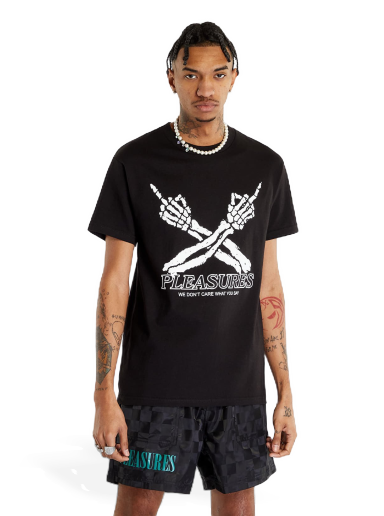 T-shirt Pleasures Don't Care T-Shirt Svart | P23SP051 BLACK