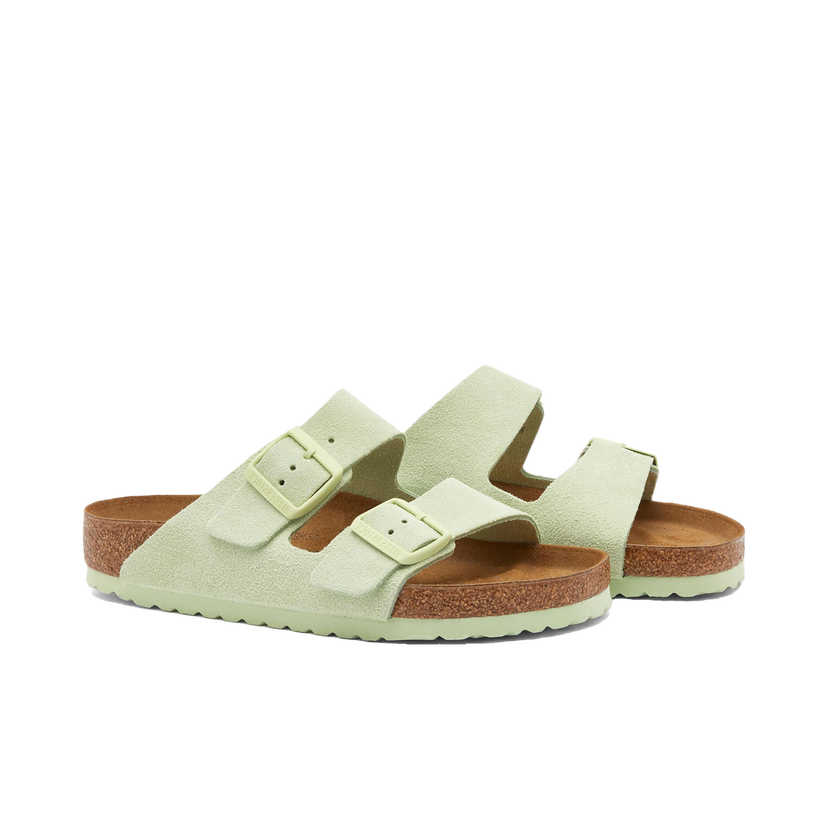 Sneakers och skor Birkenstock Arizona Faded Lime Suede Grön | 1026811