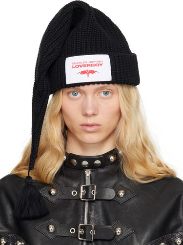Mössa Charles Jeffrey Loverboy Charles Jeffrey LOVERBOY Sloppy Giuseppe Knit Beanie with Tassel Svart | 54131001, 0