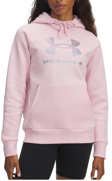 Sweatshirt Under Armour Rival Fleece Shimmer Hoodie Rosa | 6003710-647, 0