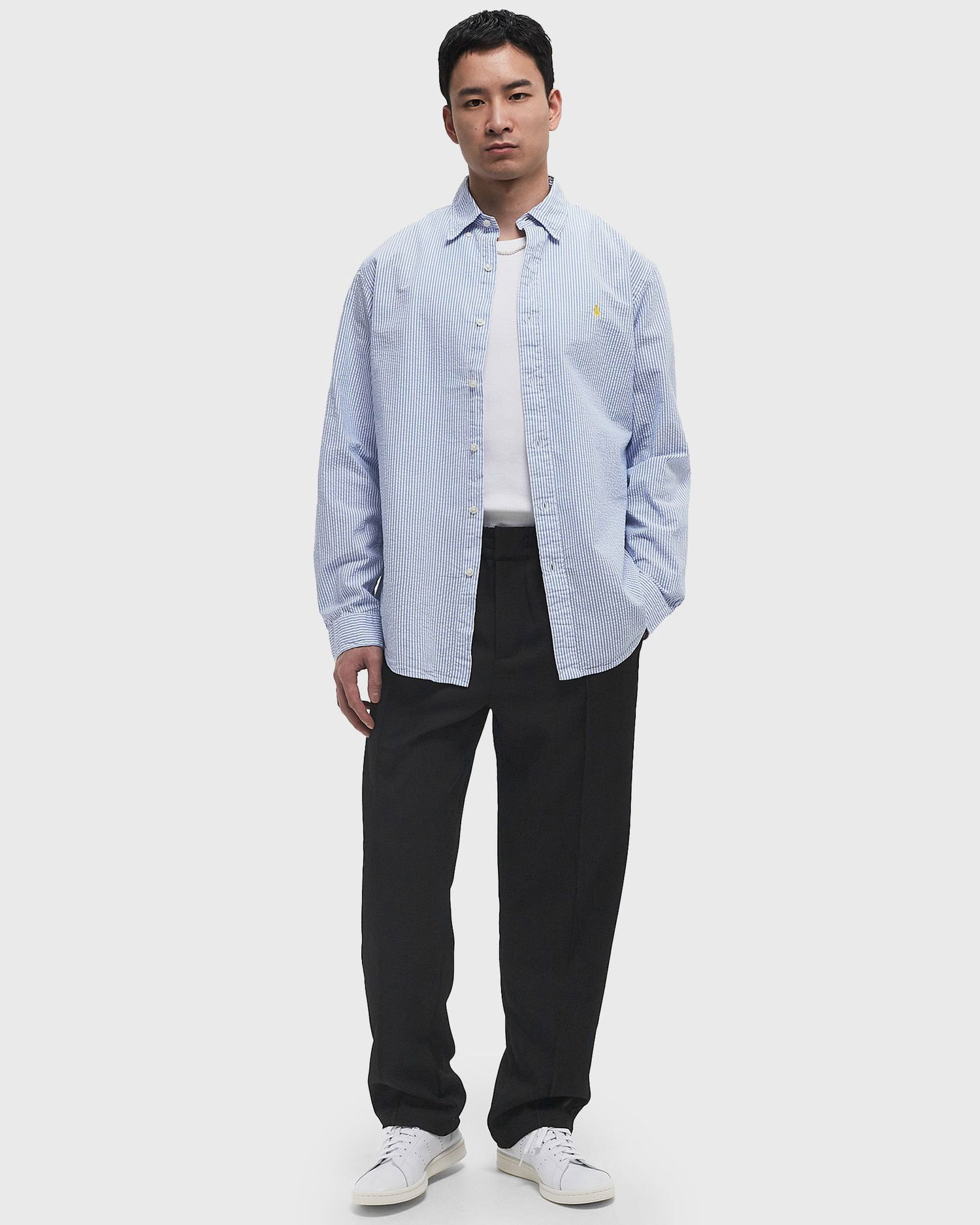 Skjorta Polo by Ralph Lauren Ralph Lauren Striped Seersucker Shirt Blå | 710974792002, 1