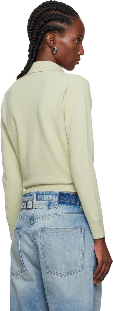 Polotröja Maison Margiela Maison Margiela Longsleeve Polo Grön | S51GL0063 M13144, 2