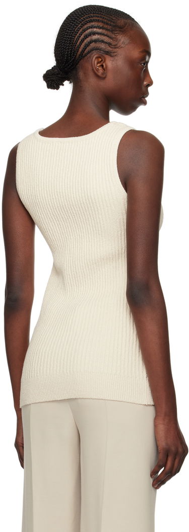 Linne TOTEME Textured Tank Top Vit | 242-WRT1670-YA0042, 2