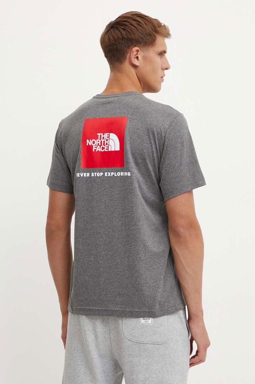 T-shirt The North Face Short Sleeve Red Box Graphic T-Shirt Grå | NF0A87NPDYY1
