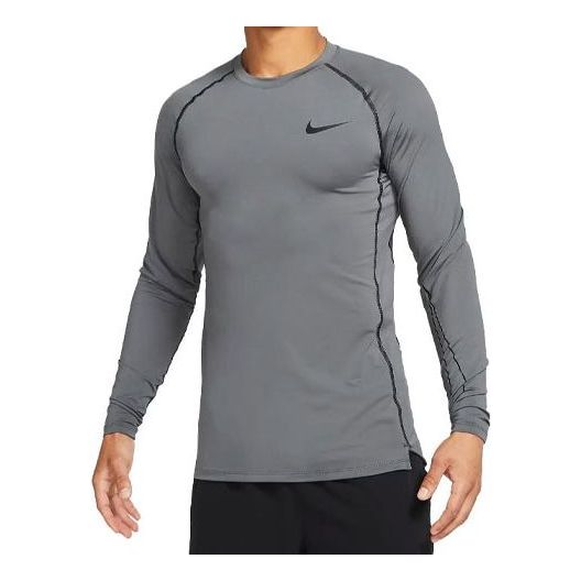 Kropp Nike Pro Slim Fit Long-Sleeve Top Grå | DD1980-068