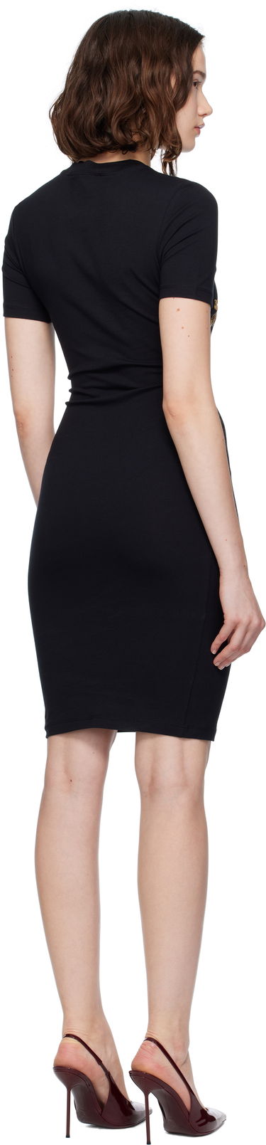 Klä Versace Versace Jeans Couture Jersey Stretch Minidress Svart | E79HAOE06_ECJ02E, 2