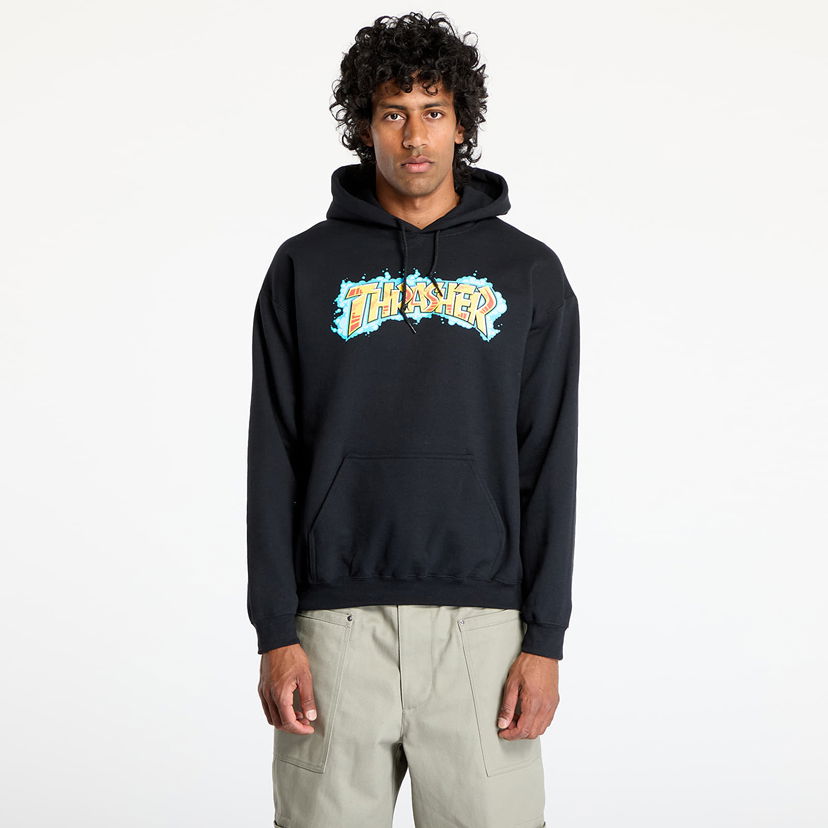 Sweatshirt Thrasher Thrasher Graff Hoodie Svart | 145702