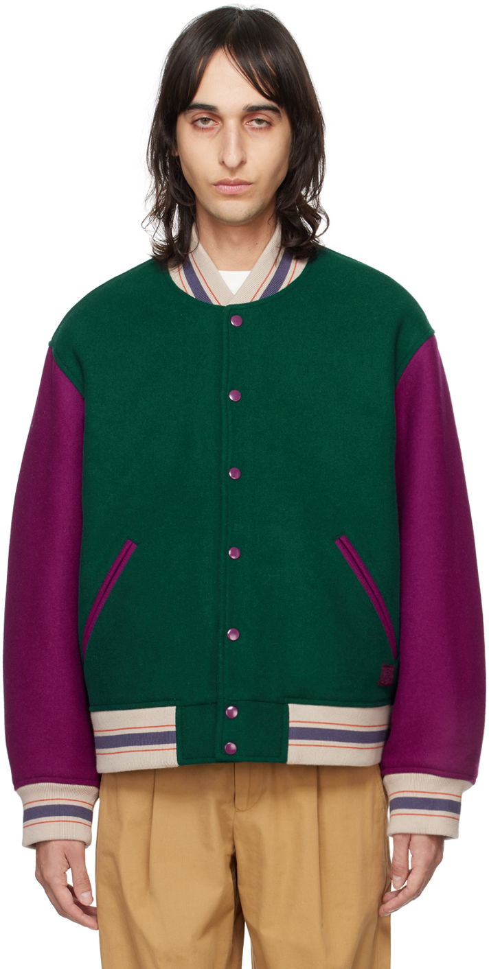 Bomberjacka Acne Studios Striped Bomber Jacket Grön | C90162-, 0