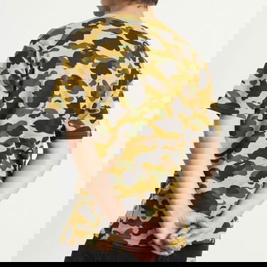 T-shirt BAPE Bathing Ape 1st Camo College Tee, Size Large Gul | 001CSL301010M-YEL, 3