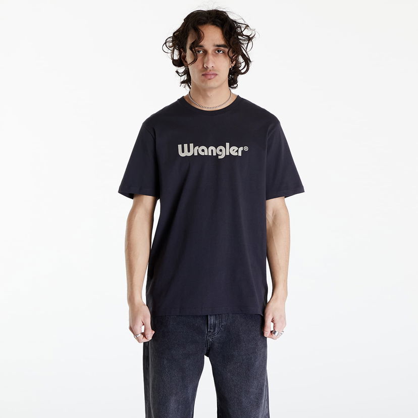 T-shirt Wrangler Logo Tee Black Svart | 112350526